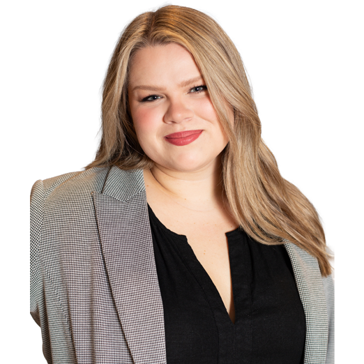 Haley Dillon in business attire