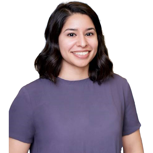 Sandra. Gonzales in business attire