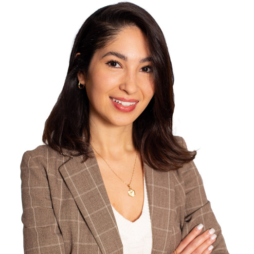 Karolina Javaheri in business attire