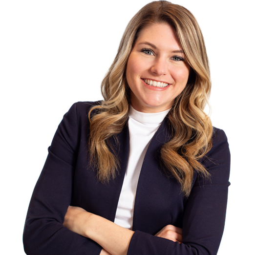Katie Tarpey in business attire
