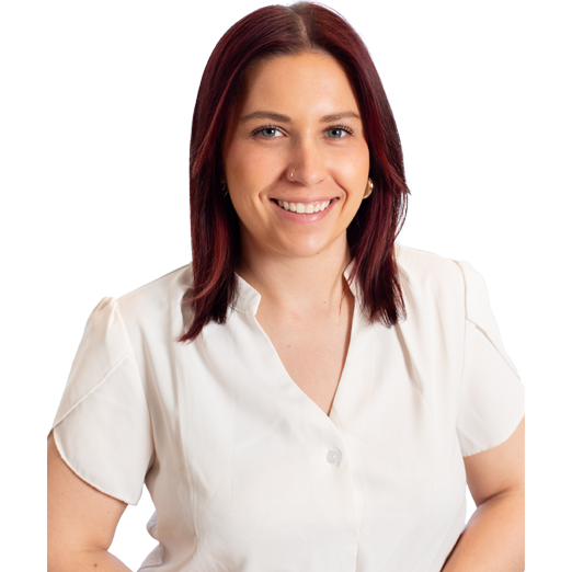 Julia Waterloo in business attire